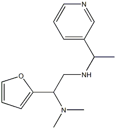 [2-(dimethylamino)-2-(furan-2-yl)ethyl][1-(pyridin-3-yl)ethyl]amine 结构式