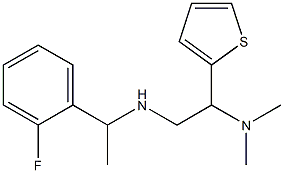 [2-(dimethylamino)-2-(thiophen-2-yl)ethyl][1-(2-fluorophenyl)ethyl]amine 结构式