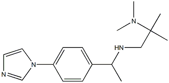 [2-(dimethylamino)-2-methylpropyl]({1-[4-(1H-imidazol-1-yl)phenyl]ethyl})amine 结构式