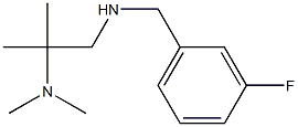 [2-(dimethylamino)-2-methylpropyl][(3-fluorophenyl)methyl]amine 结构式