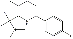 [2-(dimethylamino)-2-methylpropyl][1-(4-fluorophenyl)pentyl]amine 结构式