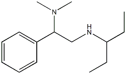 [2-(dimethylamino)-2-phenylethyl](pentan-3-yl)amine 结构式