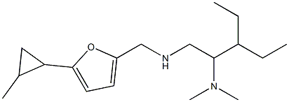 [2-(dimethylamino)-3-ethylpentyl]({[5-(2-methylcyclopropyl)furan-2-yl]methyl})amine 结构式