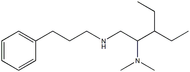 [2-(dimethylamino)-3-ethylpentyl](3-phenylpropyl)amine 结构式