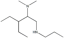 [2-(dimethylamino)-3-ethylpentyl](propyl)amine 结构式
