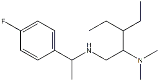 [2-(dimethylamino)-3-ethylpentyl][1-(4-fluorophenyl)ethyl]amine 结构式