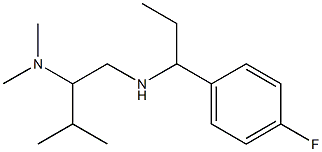 [2-(dimethylamino)-3-methylbutyl][1-(4-fluorophenyl)propyl]amine 结构式