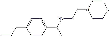 [2-(morpholin-4-yl)ethyl][1-(4-propylphenyl)ethyl]amine 结构式