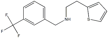 [2-(thiophen-2-yl)ethyl]({[3-(trifluoromethyl)phenyl]methyl})amine 结构式