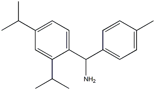 [2,4-bis(propan-2-yl)phenyl](4-methylphenyl)methanamine 结构式