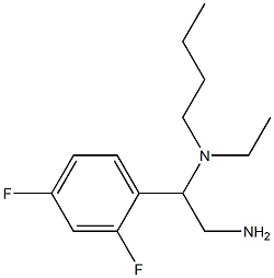 [2-amino-1-(2,4-difluorophenyl)ethyl](butyl)ethylamine 结构式