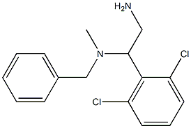 [2-amino-1-(2,6-dichlorophenyl)ethyl](benzyl)methylamine 结构式