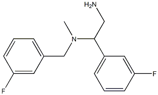 [2-amino-1-(3-fluorophenyl)ethyl][(3-fluorophenyl)methyl]methylamine 结构式