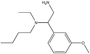 [2-amino-1-(3-methoxyphenyl)ethyl](butyl)ethylamine 结构式