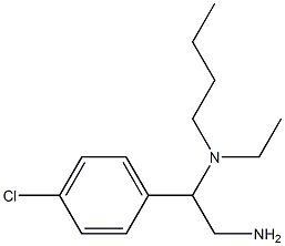 [2-amino-1-(4-chlorophenyl)ethyl](butyl)ethylamine 结构式