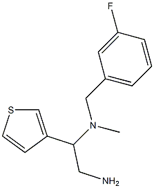 [2-amino-1-(thiophen-3-yl)ethyl][(3-fluorophenyl)methyl]methylamine 结构式