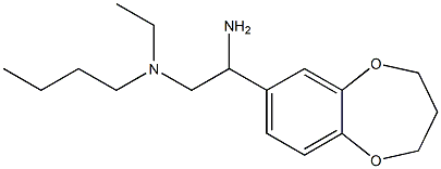 [2-amino-2-(3,4-dihydro-2H-1,5-benzodioxepin-7-yl)ethyl](butyl)ethylamine 结构式