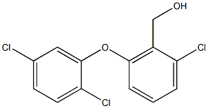 [2-chloro-6-(2,5-dichlorophenoxy)phenyl]methanol 结构式