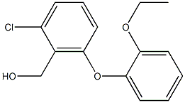 [2-chloro-6-(2-ethoxyphenoxy)phenyl]methanol 结构式