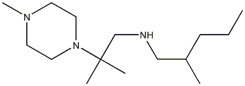 [2-methyl-2-(4-methylpiperazin-1-yl)propyl](2-methylpentyl)amine 结构式