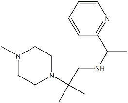 [2-methyl-2-(4-methylpiperazin-1-yl)propyl][1-(pyridin-2-yl)ethyl]amine 结构式