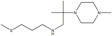 [2-methyl-2-(4-methylpiperazin-1-yl)propyl][3-(methylsulfanyl)propyl]amine 结构式