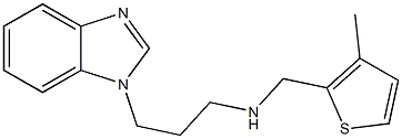 [3-(1H-1,3-benzodiazol-1-yl)propyl][(3-methylthiophen-2-yl)methyl]amine 结构式