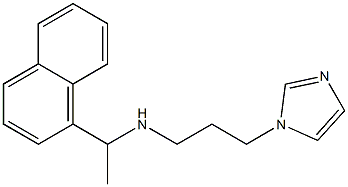 [3-(1H-imidazol-1-yl)propyl][1-(naphthalen-1-yl)ethyl]amine 结构式