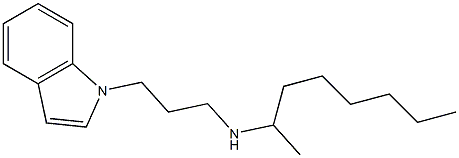 [3-(1H-indol-1-yl)propyl](octan-2-yl)amine 结构式