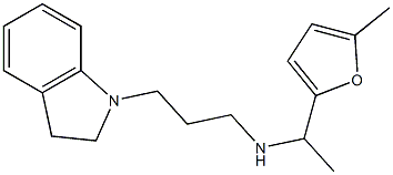 [3-(2,3-dihydro-1H-indol-1-yl)propyl][1-(5-methylfuran-2-yl)ethyl]amine 结构式