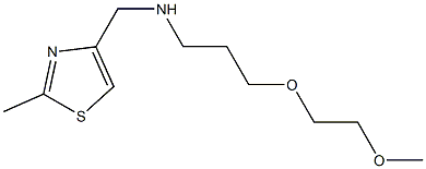 [3-(2-methoxyethoxy)propyl][(2-methyl-1,3-thiazol-4-yl)methyl]amine 结构式