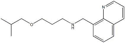 [3-(2-methylpropoxy)propyl](quinolin-8-ylmethyl)amine 结构式