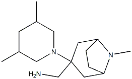 [3-(3,5-dimethylpiperidin-1-yl)-8-methyl-8-azabicyclo[3.2.1]octan-3-yl]methanamine 结构式