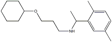 [3-(cyclohexyloxy)propyl][1-(2,5-dimethylphenyl)ethyl]amine 结构式