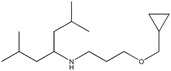 [3-(cyclopropylmethoxy)propyl](2,6-dimethylheptan-4-yl)amine 结构式