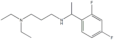 [3-(diethylamino)propyl][1-(2,4-difluorophenyl)ethyl]amine 结构式