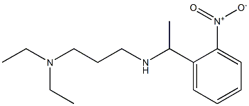 [3-(diethylamino)propyl][1-(2-nitrophenyl)ethyl]amine 结构式