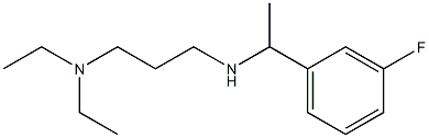 [3-(diethylamino)propyl][1-(3-fluorophenyl)ethyl]amine 结构式