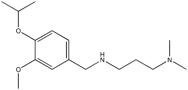 [3-(dimethylamino)propyl]({[3-methoxy-4-(propan-2-yloxy)phenyl]methyl})amine 结构式