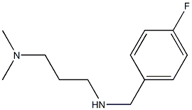 [3-(dimethylamino)propyl][(4-fluorophenyl)methyl]amine 结构式