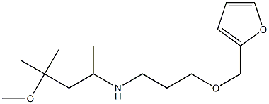 [3-(furan-2-ylmethoxy)propyl](4-methoxy-4-methylpentan-2-yl)amine 结构式