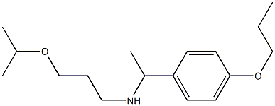 [3-(propan-2-yloxy)propyl][1-(4-propoxyphenyl)ethyl]amine 结构式