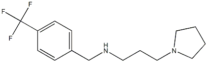 [3-(pyrrolidin-1-yl)propyl]({[4-(trifluoromethyl)phenyl]methyl})amine 结构式