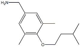 [3,5-dimethyl-4-(3-methylbutoxy)phenyl]methanamine 结构式