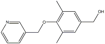 [3,5-dimethyl-4-(pyridin-3-ylmethoxy)phenyl]methanol 结构式