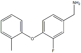 [3-fluoro-4-(2-methylphenoxy)phenyl]methanamine 结构式