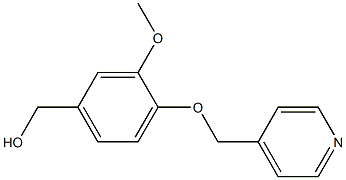 [3-methoxy-4-(pyridin-4-ylmethoxy)phenyl]methanol 结构式