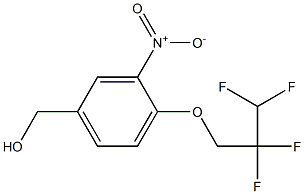 [3-nitro-4-(2,2,3,3-tetrafluoropropoxy)phenyl]methanol 结构式