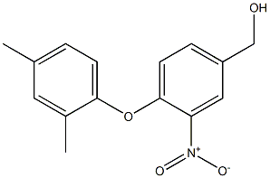 [4-(2,4-dimethylphenoxy)-3-nitrophenyl]methanol 结构式