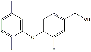 [4-(2,5-dimethylphenoxy)-3-fluorophenyl]methanol 结构式